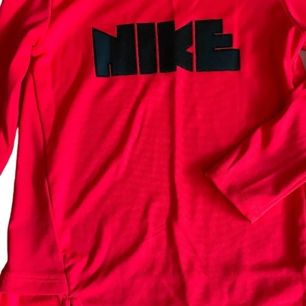 NIKE Dri-Fit Ruffle Back Pink Top Size 24 Months